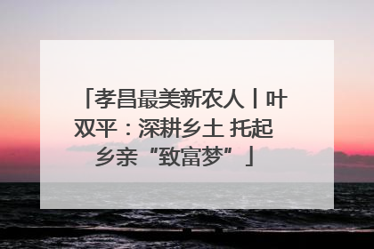 孝昌最美新农人丨叶双平：深耕乡土 托起乡亲“致富梦”