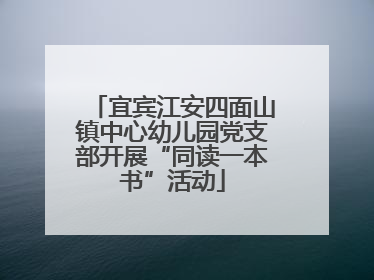 宜宾江安四面山镇中心幼儿园党支部开展“同读一本书”活动