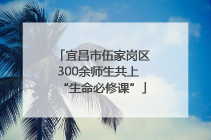 宜昌市伍家岗区300余师生共上“生命必修课”