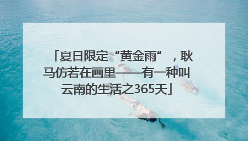 夏日限定“黄金雨”，耿马仿若在画里——有一种叫云南的生活之365天