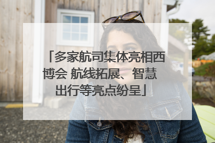 多家航司集体亮相西博会 航线拓展、智慧出行等亮点纷呈