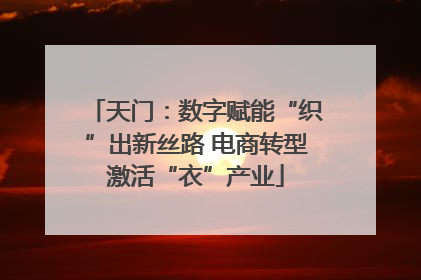 天门：数字赋能“织”出新丝路 电商转型激活“衣”产业