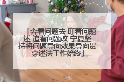 奔着问题去 盯着问题述 追着问题改 宁夏坚持将问题导向效果导向贯穿述法工作始终