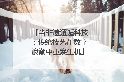 当非遗邂逅科技：传统技艺在数字浪潮中重焕生机