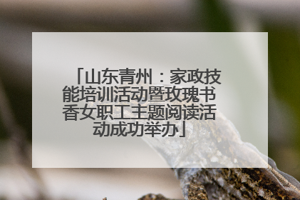 山东青州：家政技能培训活动暨玫瑰书香女职工主题阅读活动成功举办