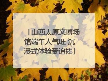 山西太原文博场馆端午人气旺 沉浸式体验受追捧