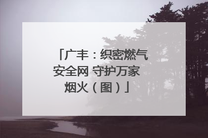 广丰：织密燃气安全网 守护万家烟火（图）