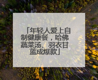 年轻人爱上自制健康餐，哈佛蔬菜汤、羽衣甘蓝成爆款