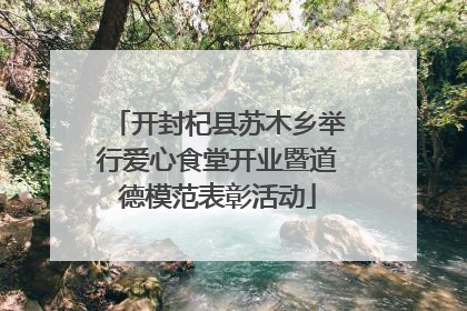 开封杞县苏木乡举行爱心食堂开业暨道德模范表彰活动