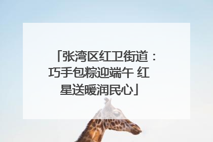 张湾区红卫街道：巧手包粽迎端午 红星送暖润民心