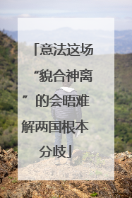 意法这场“貌合神离”的会晤难解两国根本分歧