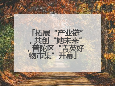 拓展“产业链”，共创“她未来”，普陀区“菁英好物市集”开幕
