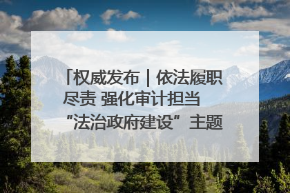 权威发布｜依法履职尽责 强化审计担当 “法治政府建设”主题系列新闻发布会市审计局专场召开