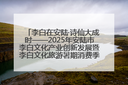 李白在安陆·诗仙大成时——2025年安陆市李白文化产业创新发展暨李白文化旅游暑期消费季活动在武汉启幕