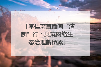 李佳琦直播间“清朗”行：共筑网络生态治理新桥梁