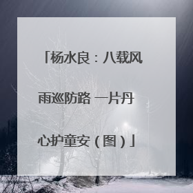 杨水良：八载风雨巡防路 一片丹心护童安（图）