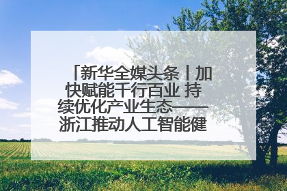 新华全媒头条丨加快赋能千行百业 持续优化产业生态——浙江推动人工智能健康有序发展观察