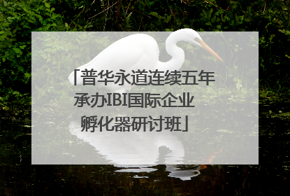 普华永道连续五年承办IBI国际企业孵化器研讨班