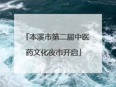 本溪市第二届中医药文化夜市开启