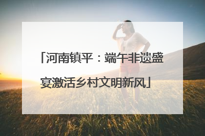 河南镇平：端午非遗盛宴激活乡村文明新风