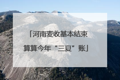 河南麦收基本结束 算算今年“三夏”账