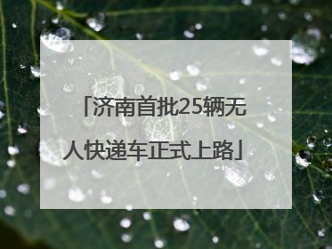 济南首批25辆无人快递车正式上路