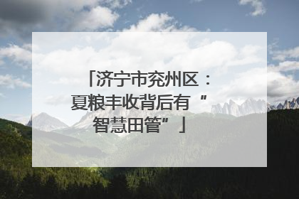 济宁市兖州区：夏粮丰收背后有“智慧田管”