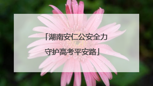 湖南安仁公安全力守护高考平安路