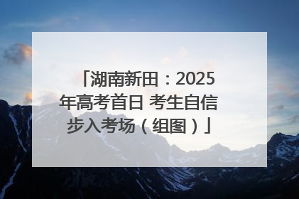 湖南新田：2025年高考首日 考生自信步入考场（组图）