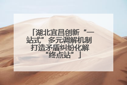 湖北宜昌创新“一站式”多元调解机制 打造矛盾纠纷化解“终点站”