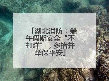 湖北消防：端午假期安全“不打烊”，多措并举保平安
