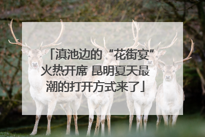 滇池边的“花街宴”火热开席 昆明夏天最潮的打开方式来了