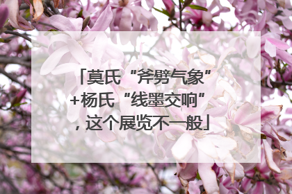 莫氏“斧劈气象”+杨氏“线墨交响”，这个展览不一般