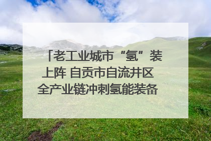 老工业城市“氢”装上阵 自贡市自流井区全产业链冲刺氢能装备制造新高地｜美好生活有“盐”味