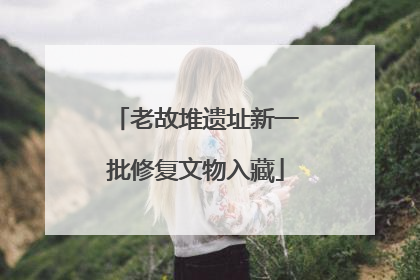 老故堆遗址新一批修复文物入藏