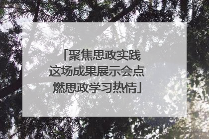 聚焦思政实践 这场成果展示会点燃思政学习热情