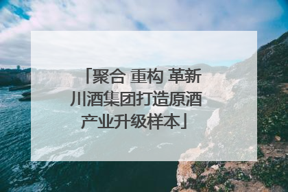 聚合 重构 革新 川酒集团打造原酒产业升级样本