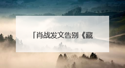 肖战发文告别《藏海传》：真心地为你开心，有这么多人懂你，导演回应“是否有第二季”