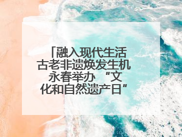融入现代生活 古老非遗焕发生机 永春举办 “文化和自然遗产日” 非遗快闪活动