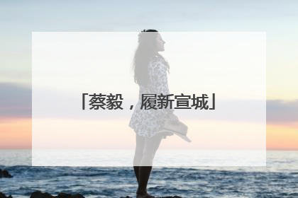 蔡毅，履新宣城