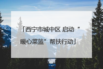 西宁市城中区 启动“暖心菜篮”帮扶行动