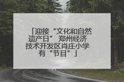 迎接“文化和自然遗产日” 郑州经济技术开发区肖庄小学有“节目”