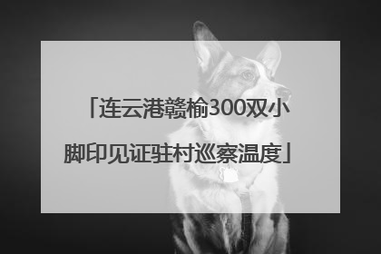 连云港赣榆300双小脚印见证驻村巡察温度