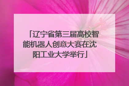 辽宁省第三届高校智能机器人创意大赛在沈阳工业大学举行