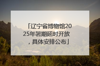 辽宁省博物馆2025年暑期延时开放，具体安排公布