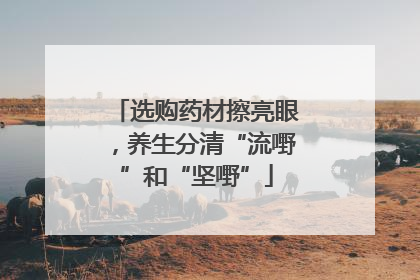 选购药材擦亮眼，养生分清“流嘢”和“坚嘢”
