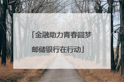 金融助力青春圆梦邮储银行在行动