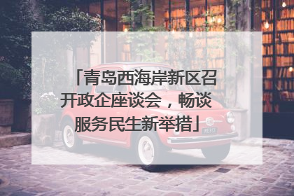 青岛西海岸新区召开政企座谈会，畅谈服务民生新举措