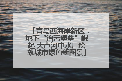 青岛西海岸新区：地下“治污堡垒”崛起 大卢河中水厂绘就城市绿色新图景