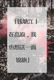 钱塘江丨在高原，我也想送一面锦旗